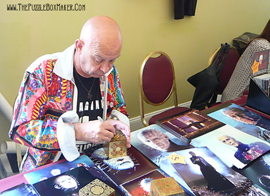 Doug Bradley Signing a Hellraiser Puzzle Box by The Puzzle Box Maker